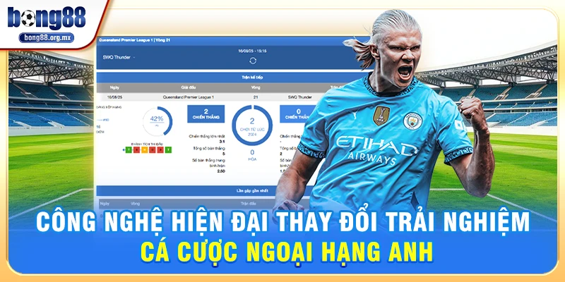 Công nghệ hiện đại thay đổi trải nghiệm cá cược Ngoại hạng Anh